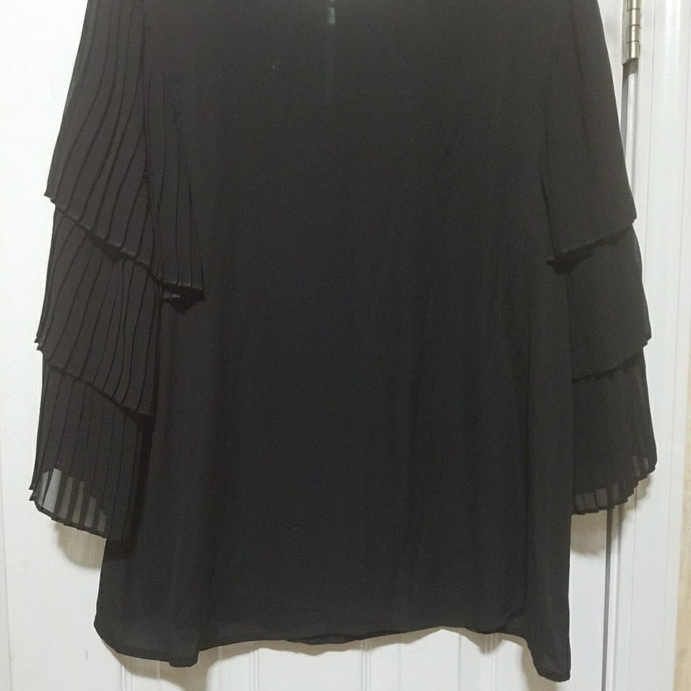 Black sheer blouse